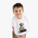 Baby Contrast Trim Jersey Bib