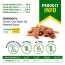 Chicken Jerky Dog Treats All Natural And Organic Healthy Snacks For Large & Small Dogs Grain Free And High Protein Human Grade Pet Chews 300 Gram