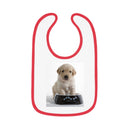 Baby Contrast Trim Jersey Bib